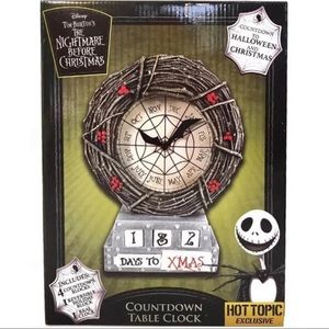 Countdown Table or Wall Clock Nightmare Before